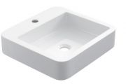 Vasque 42x45 cm, en céramique blanc - COUNTER TOP 1601