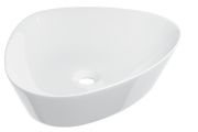 Vasque 50x40 cm, en céramique blanc - COUNTER TOP 2101