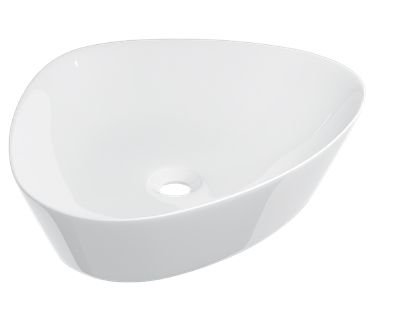Umywalka 50x40 cm, biała ceramika - COUNTER TOP 2101