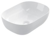 Vasque 46x33 cm, en céramique blanc - COUNTER TOP 4001