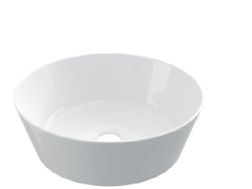 Vasque Ø 350 mm, en céramique blanc - COUNTER TOP 2201