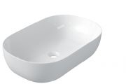 Vasque 61x40 cm, en céramique blanc - COUNTER TOP 4002
