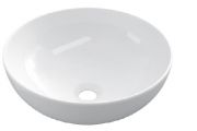 Vasque Ø 400 mm, en céramique blanc - COUNTER TOP 2302