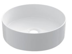 Vasque Ø 360 mm, en céramique blanc - COUNTER TOP 3001