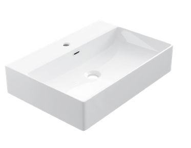 Vasque 42x60 cm, en cramique blanc - COUNTER TOP 1001