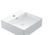 Vasque 42x42 cm, en céramique blanc - COUNTER TOP 1004