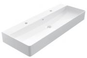Vasque 42x110 cm, en céramique blanc - COUNTER TOP 1012