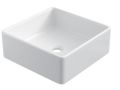 Vasque 36x36 cm, en cramique blanc - COUNTER TOP 2401