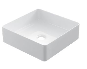 Vasque 36x36 cm, en cramique blanc - COUNTER TOP 2401