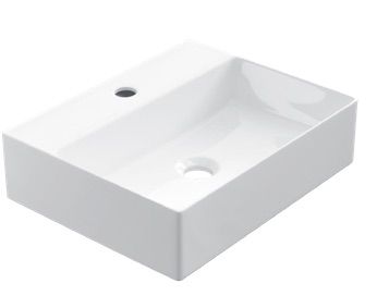 Vasque 35x45 cm, en c�ramique blanc - COUNTER TOP 1008