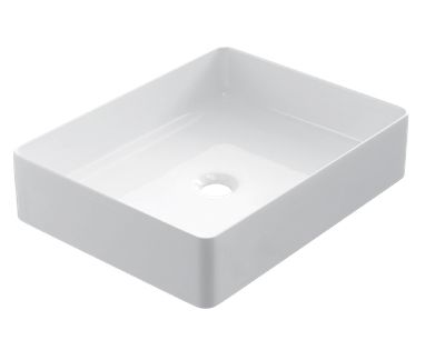 Vasque 47x37 cm, en cramique blanc - COUNTER TOP 2402