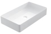 Vasque 60x34 cm, en céramique blanc - COUNTER TOP 2403