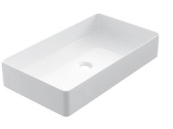 Vasque 60x34 cm, en céramique blanc - COUNTER TOP 2403