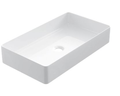 Vasque 60x34 cm, en cramique blanc - COUNTER TOP 2403