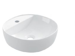 Vasque 405x405 mm, en céramique blanc - COUNTER TOP 1006