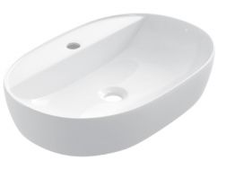 Vasque 600x400 mm, en céramique blanc - COUNTER TOP 1009