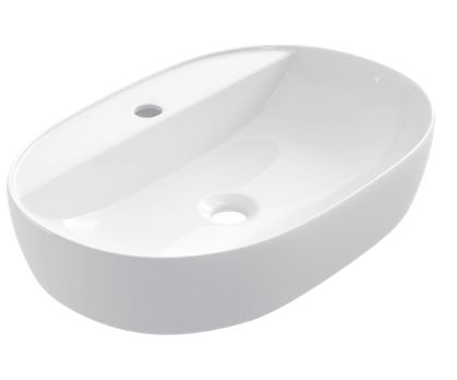Vasque 600x400 mm, en cramique blanc - COUNTER TOP 1009