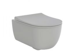 Gris mate - Cuvette de toilette, suspendu, pour WC