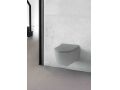 Gris mate - Cuvette de toilette, suspendu, pour WC