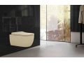 Beige mate - Cuvette de toilette, suspendu, pour WC