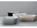 Fritstående badekar, 1700 x 800 x 580 mm, akryl, mat hvid - BASQ