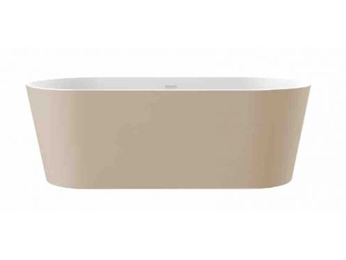 Baignoire lot, 1700 x 800 x 580 mm, acrylique, beige mat - BASQ 