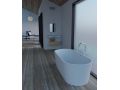 Baignoire lot, 1660 x 810 x 580 mm, en rsine minrale Solid Surface, de couleur mate - ELLE