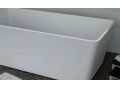 Baignoire lot, 1600 x 700 x 580 mm, en rsine minrale Solid Surface, de couleur mate - KUBO