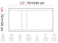 Receveur de douche, caniveau, en rsine minrale Solid Surface - NASSAU