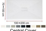 Receveur de douche, évacuation centrale - CENTRAL COVER