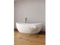 Baignoire lot, 1800 x 850 x 630 mm, en rsine minrale Solid Surface, de couleur mate - ARAL