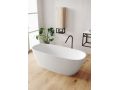 Baignoire lot, 1600 x 720 x 560 mm, en rsine minrale Solid Surface, de couleur mate - NESS