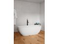 Baignoire lot, 1550 x 750 x 550 mm, en rsine minrale Solid Surface, de couleur mate - MICHIGAN