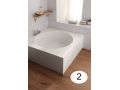 Baignoire,  1418 mm, en rsine minrale Solid Surface, sur mesure - MIDOL