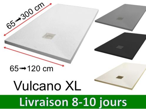Receveurs de douche, rsine minrale, antidrapant - VULCANO XL 270