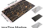 Receveur de douche, impression digitale, effet marbre - imaZine Marbre