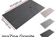Receveur de douche, impression digitale, effet granite - imaZine granite
