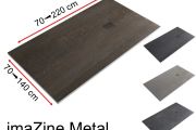 Brusebad, digital udskrivning, oxideret metaleffekt  - imaZine Metal