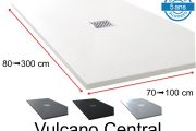 Receveur de douche bonde centrale - VULCANO CENTRAL