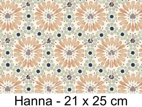 Bohemia Hanna - 21 x 25 cm - Carrelage sol et mur, finition vieilli mate hexagonal