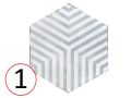 Capri Lazaretto - 14 x 16 cm - Gulv- og vÃ¦gfliser, sekskantet mat alderen finish