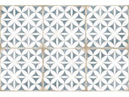 Grafton Abbey blue 20 x 20 cm - Carrelage sol et mur, finition vieilli mate