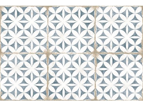 Grafton Abbey blue 20 x 20 cm - Carrelage sol et mur, finition vieilli mate