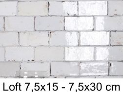 Loft 7,5x15 - 7,5x30 cm - VÃ¦gfliser, mursten look