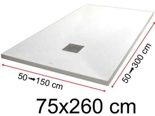 Receveurs de douche - 75 x 260 cm - LISA