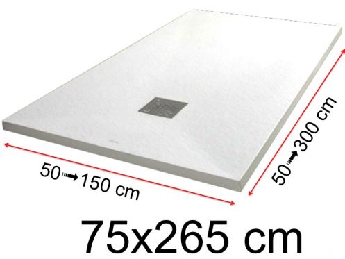 Receveurs de douche - 75 x 265 cm - LISA