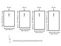 Receveurs de douche - 85 x 165 cm - VULCANO