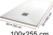 Receveurs de douche - 100 x 255 cm - LISA