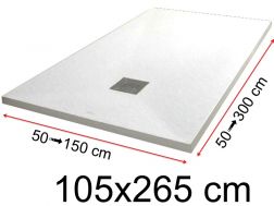 Receveurs de douche - 105 x 265 cm - LISA