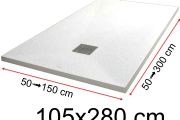 Receveurs de douche - 105 x 280 cm - LISA